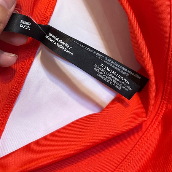 Victoria's Secret Pink Active Gym to Swim High Waist Shortie, Orange, XL, NWT - Picture 4 of 6